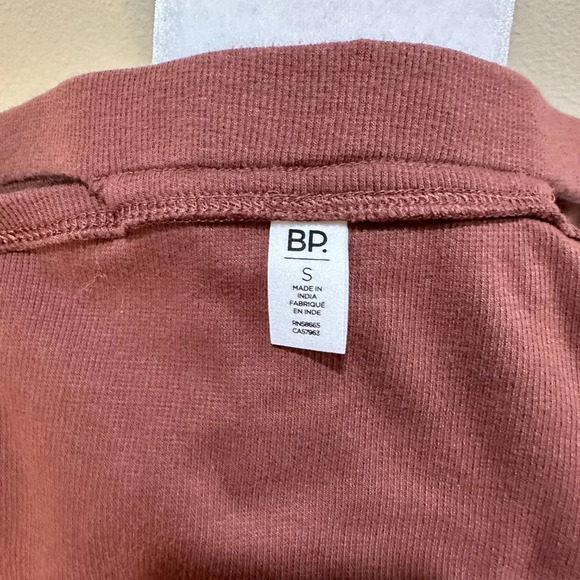 BP Nordstrom Off Shoulder Brown Rust Ribbed Tank Top Shirt - size small - Picture 6 of 6